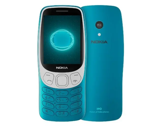 Telefon Mobil Nokia 3210 4G 2024, Ecran TFT 2.4inch, Dual SIM, 4G (Albastru)