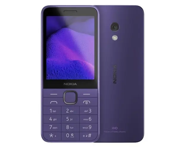 Telefon Mobil Nokia 235 4G (2024), Ecran TFT LCD 2.8inch, Dual SIM, 4G (Violet)