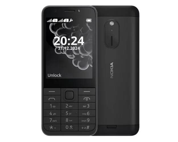 Telefon mobil Nokia 230 (2024), Ecran TFT LCD 2.8inch, Dual SIM, 2G (Negru)