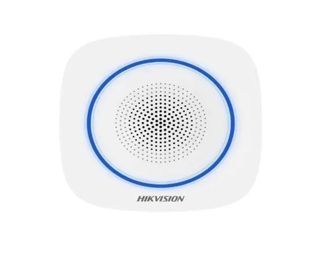 Sirena interior wireless AX PRO Hikvision DS-PS1-II-WE : 90 - 110 dB, temperatura de functionare 10C to 55C, 4 x CR123, alimentare 12 VDC 