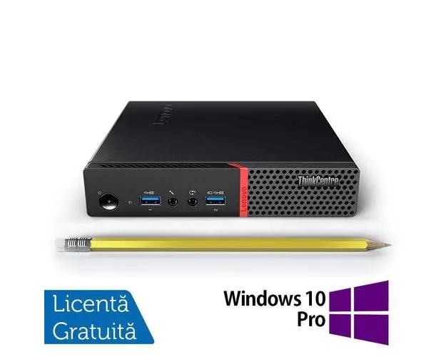 Calculator Sistem PC Refurbished Lenovo ThinkCentre M900 Mini PC, Intel Core i5-6500T 2.50GHz, 8GB DDR4, 240GB SSD + Windows 10 Pro