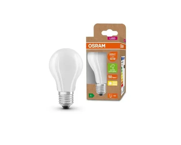 Bec LED Osram Classic A60, Ultra Efficient Light, E27, 2.5W (40W), 525 lm, lumina calda (3000K)