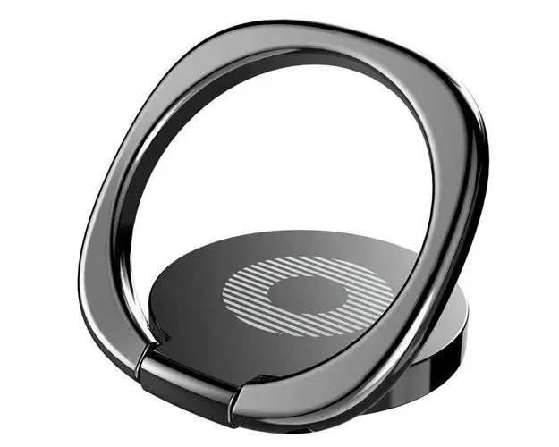 Suport auto Baseus Ring Privity, Rotire 360, Negru