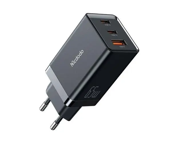 Incarcator Retea Mcdodo CH-1540, GaN 5 Mini, Fast Charge, 65W, USB, USB Type-C (Negru)