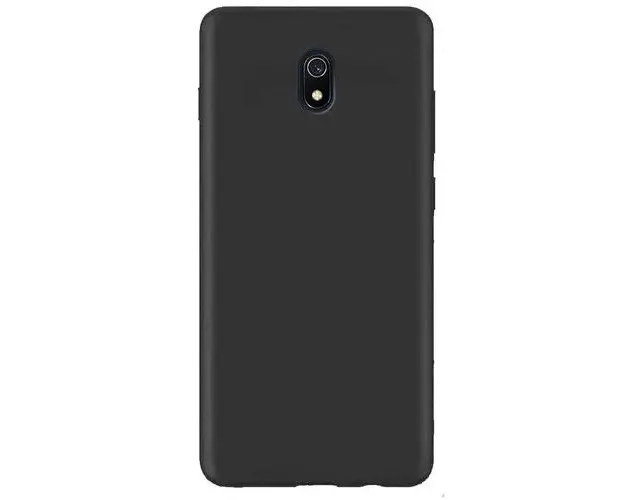 Husa Lemontti Silicon Silky compatibila cu Xiaomi Redmi 8A (Negru)