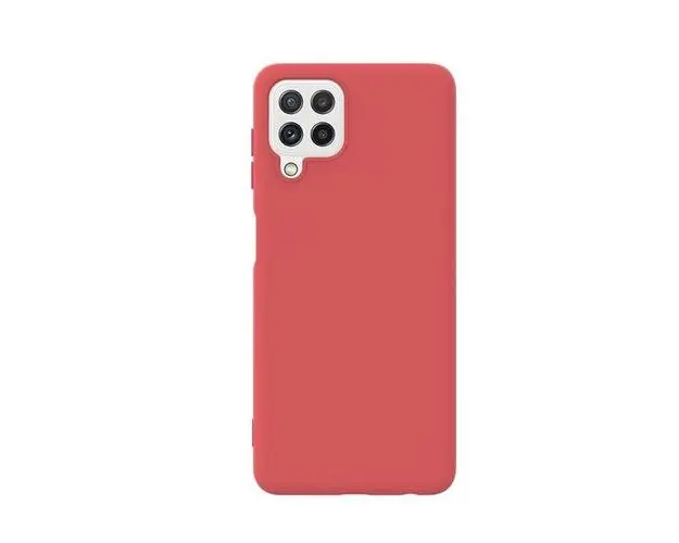 Husa Silicon Lemontti Soft Slim compatibil cu Samsung Galaxy A22 4G (Rosu)