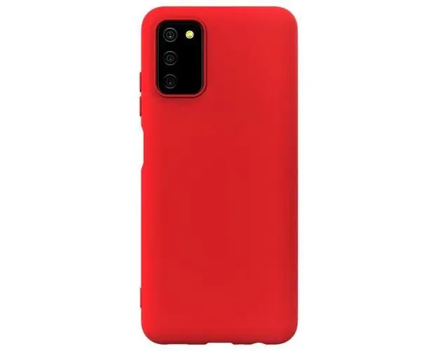 Husa Lemontti Silicon Soft Slim compatibila cu Samsung Galaxy A03s (Rosu)