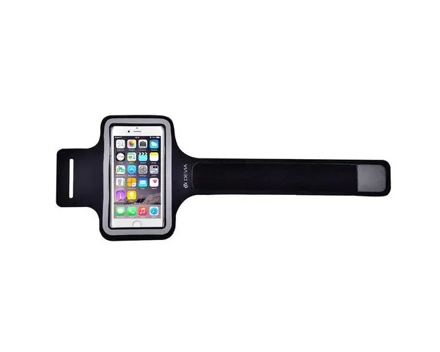 Husa Devia Armband Slim-Fit Universala pentru smartphone de pana in 5 inch (Negru)