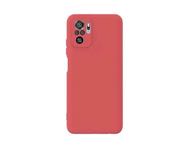 Husa Silicon Lemontti Soft Slim compatibila cu Xiaomi Redmi Note 10s 4G (Rosu)