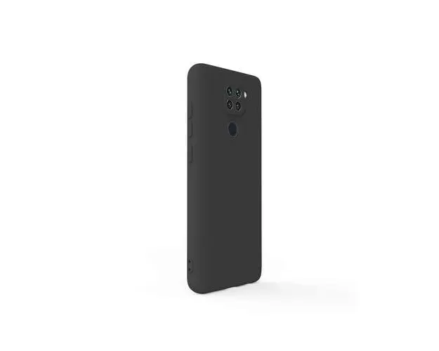 Husa Lemontti Silicon Soft Slim compatibila cu Xiaomi Redmi Note 9 4G (Negru)
