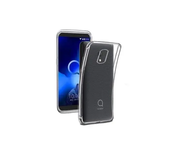 Husa Silicon Lemontti compatibila cu Alcatel 1C 2019 (Transparent)