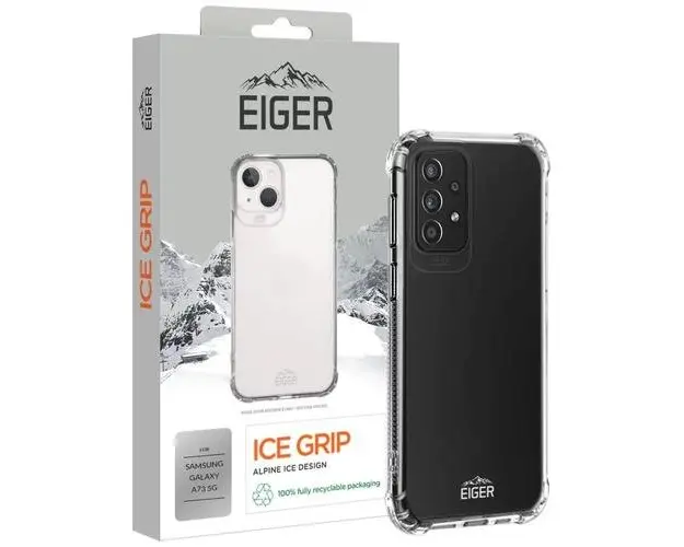 Husa Eiger Ice Grip compatibila cu Samsung Galaxy A73 5G Clear