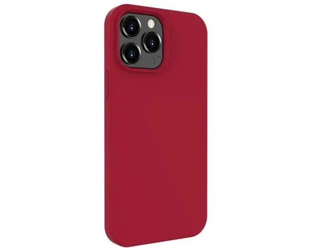 Husa de protectie Lemontti Liquid Silicon pentru iPhone 13 Pro (Rosu)
