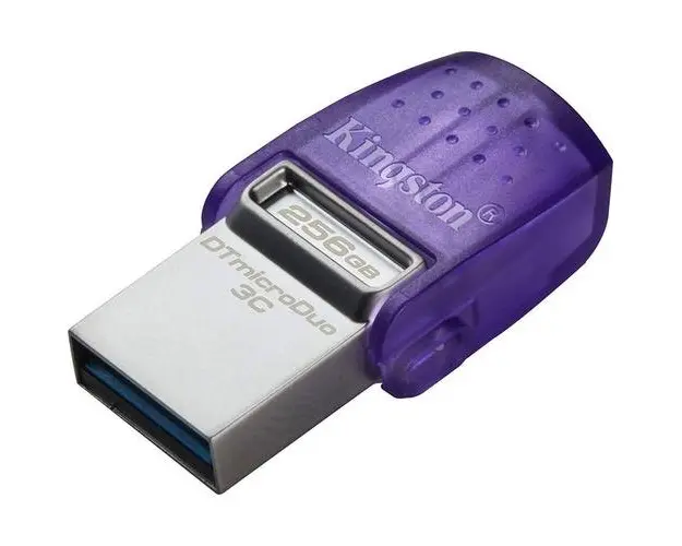 Memorie USB Kingston DataTraveler microDuo 3C G3, 256GB, USB-C/ USB-A 3.0