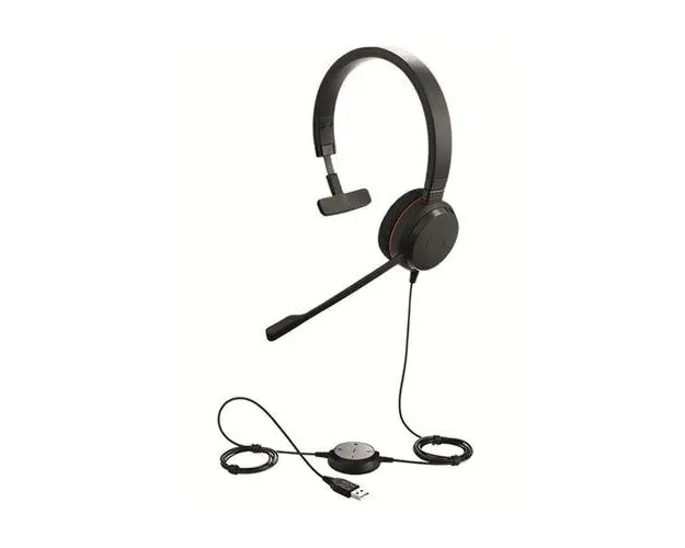 Casca profesionala Jabra EVOLVE 20 Mono Unified Communications, USB (Negru)