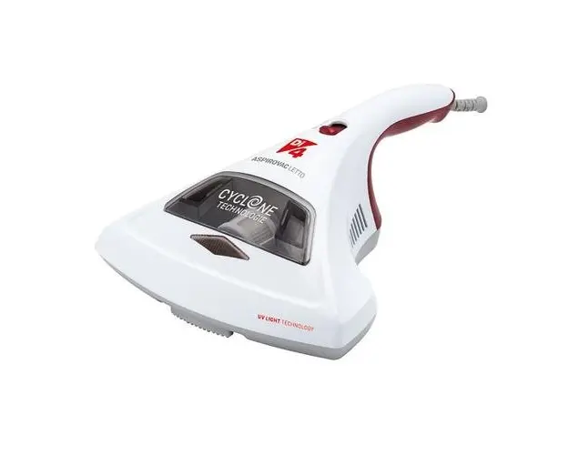 Aspirator de mana pentru pat si saltea Di4 Aspirovac Letto, 400W, Filtru HEPA, Tehnologie Cyclone si UV light, capacitate 0.6 L (Alb)
