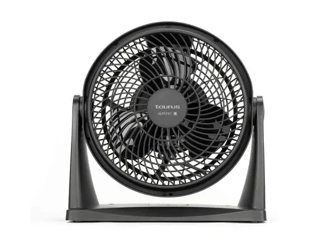 Ventilator de masa/perete Taurus ICE BRISE MINI, 30W, 25 cm diametru, 2 viteze, 3 lame, inclinabil 90, suspendat pe perete, 28x13x28cm.Negru