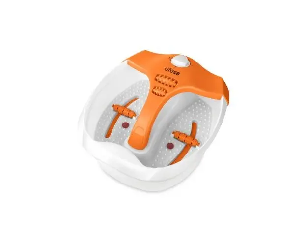 Aparat de hidromasaj pentru picioare Daga Ufesa BH5700, 80W, vibratii, bule si caldura infrarosu, functie pentru mentinerea temperaturii apei, scut anti stropi, role masaj