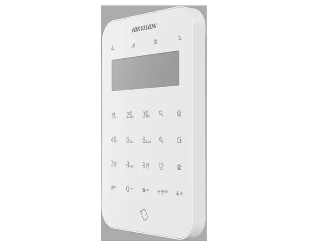 Tastatura HikVision AX PRO Wireless tehnologie Tri-X de interior LCD DS-PK1-LT-WE