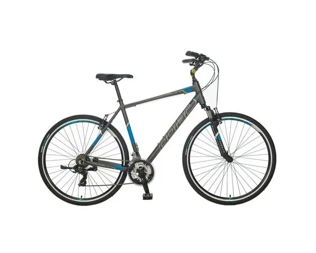 Bicicleta Trekking Polar Helix - 28 Inch, XL (Gri/Albastru)