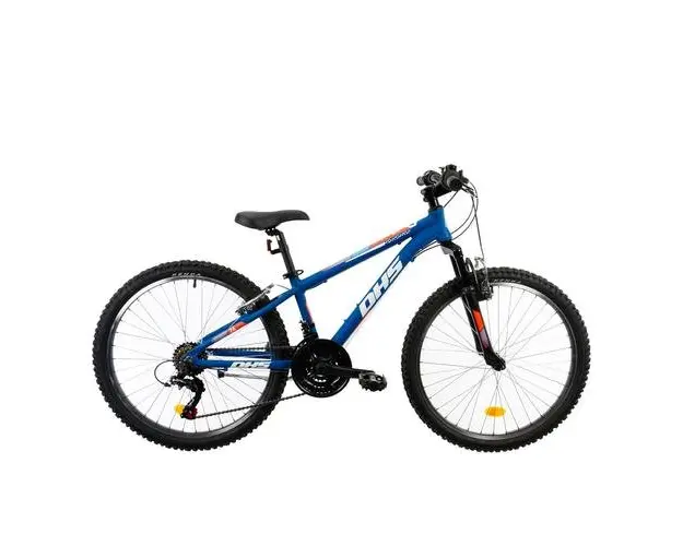 Bicicleta Copii DHS Terrana 2423, Roti 24inch, Frane V-Brake (Albastru)