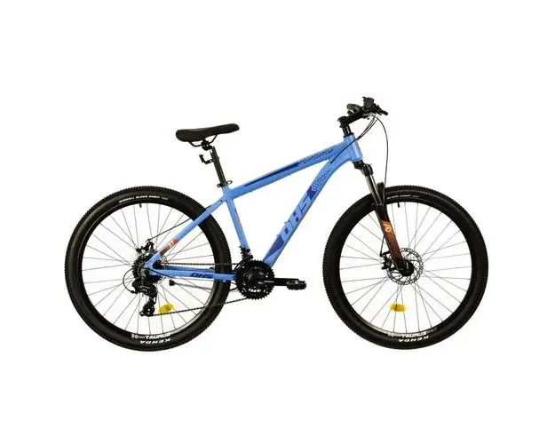 Bicicleta Mtb DHS Terrana 2725, M, Roti 27.5inch, Frane mecanice pe disc, 24 viteze (Albastru)