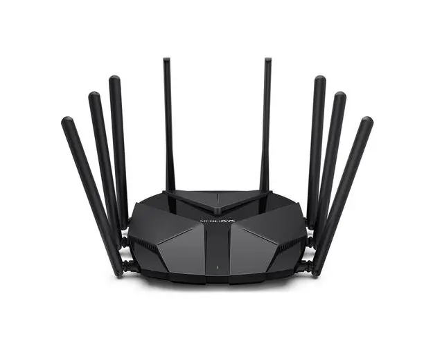 Router Wireless Mercusys MR90X, AX6000, Wi-Fi 6, Port 2.5 Gbps (Negru)