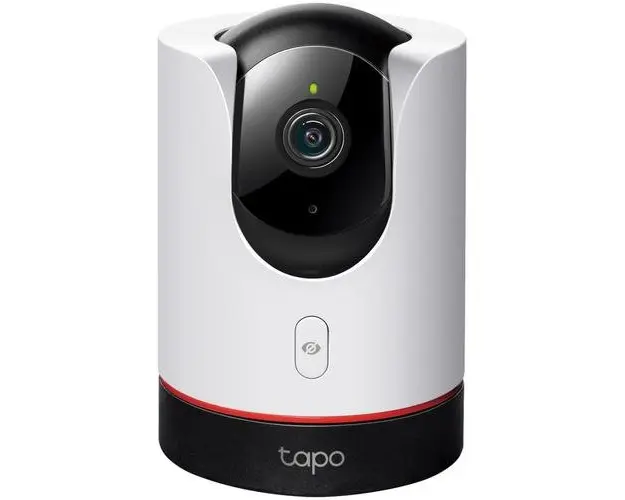 Camera de supraveghere Smart TP-Link Tapo C225, 360 grade, 2K, Wireless, Night Vision, Detectarea miscarilor, Two-Way Audio, Alarma sonora si luminoasa, Control Vocal, IP Wi-Fi, Mod Privacy