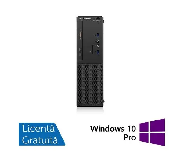 Calculator Sistem PC Refurbished LENOVO S510 SFF, Intel Core i5-6500 3.20GHz, 8GB DDR4, 500GB SATA, DVD-ROM + Windows 10 Pro