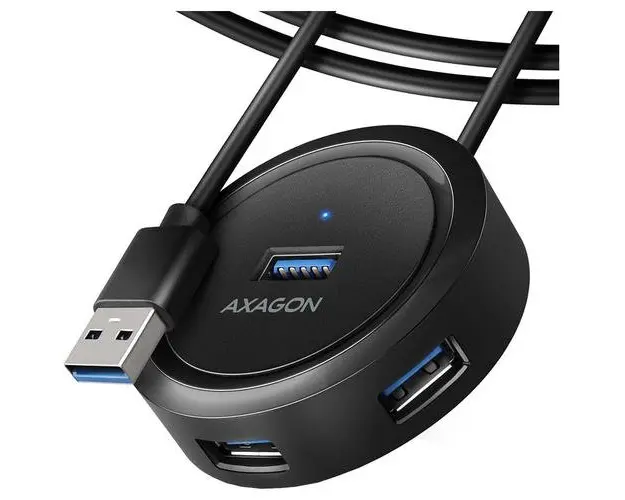 Hub USB AXAGON HUE-P1AL, Cablu USB-A