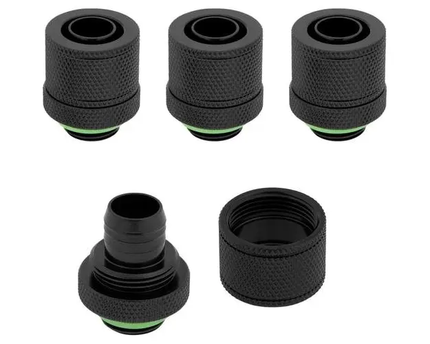 Accesoriu cooling Corsair Hydro X Series XF Compression 10/13mm (3/8inch / 1/2inch) ID/OD Fittings Four Pack Black