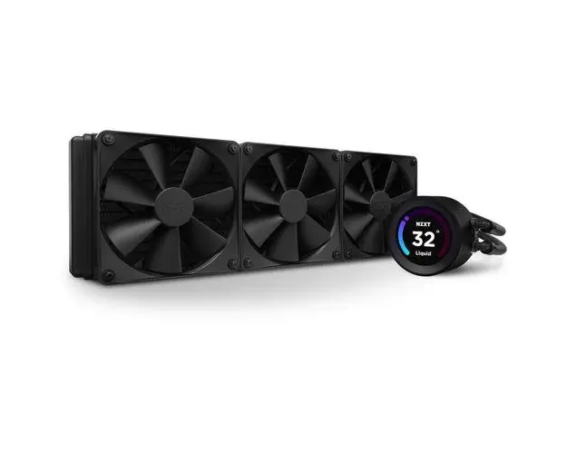 Cooler CPU NZXT Kraken Elite 360, pompa cu ecran LCD, negru
