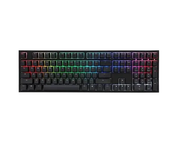 Tastatura gaming Ducky One 2, iluminare RGB, switch-uri MX-Black