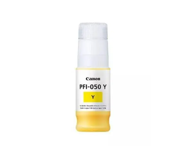 Cartus cerneala Canon PFI-050Y, capacitate 70ml, pentru Canon TC-20, TC-20M (Galben)