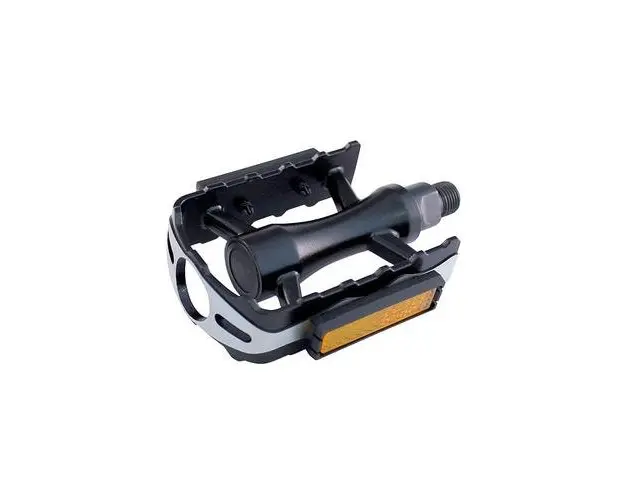 Set pedale Union SP-610 1-piece aluminiu negre filet 9/16inch