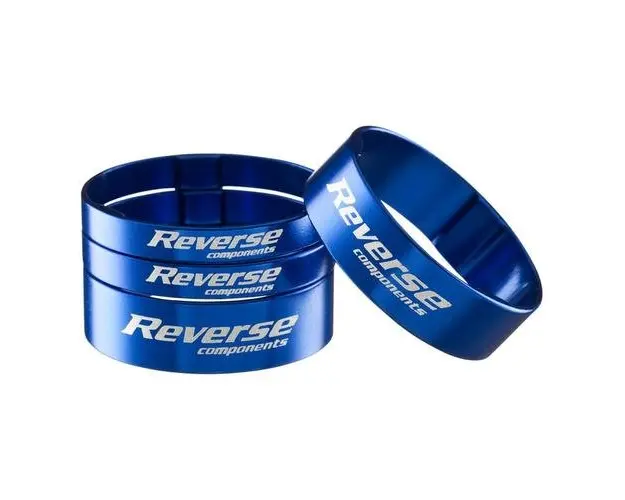 Set distantiere Reverse Ultra-Light 1.1/8 aluminiu, Albastre