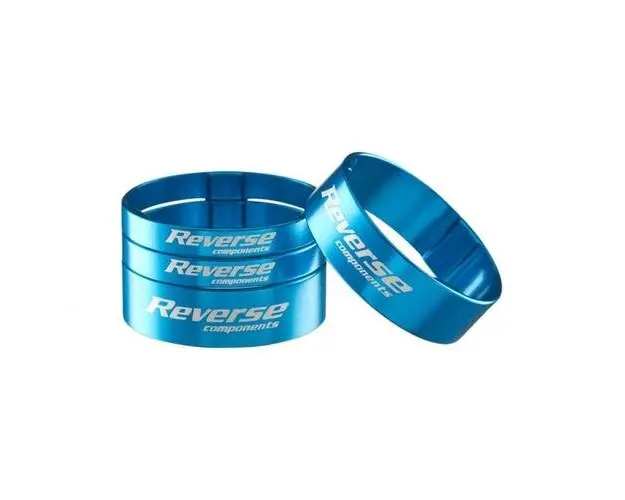 Set distantiere Reverse 1.1/8 aluminiu, Albastru deschis