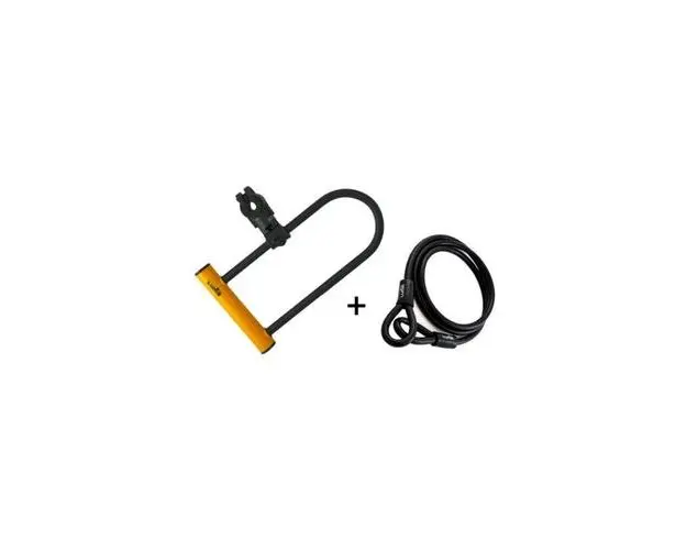 Antifurt Luma Enduro 35 HU 320 cu suport Sopmulti C4 cu bucla (Negru)