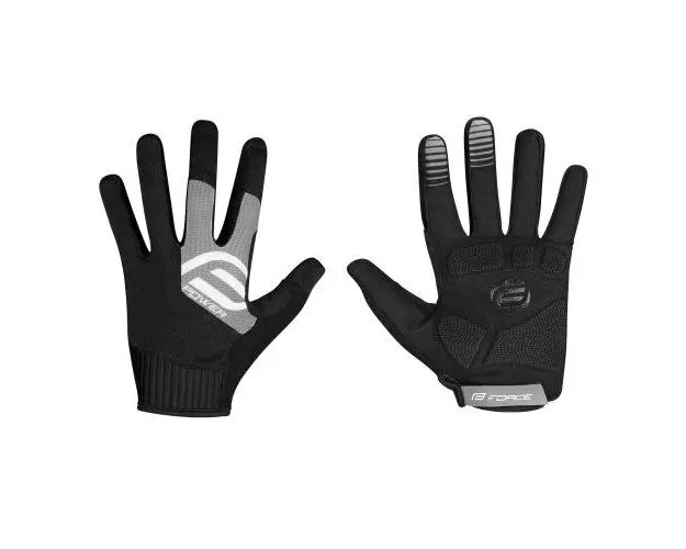 Manusi Ciclism Force MTB Power, S (Negru/Gri)