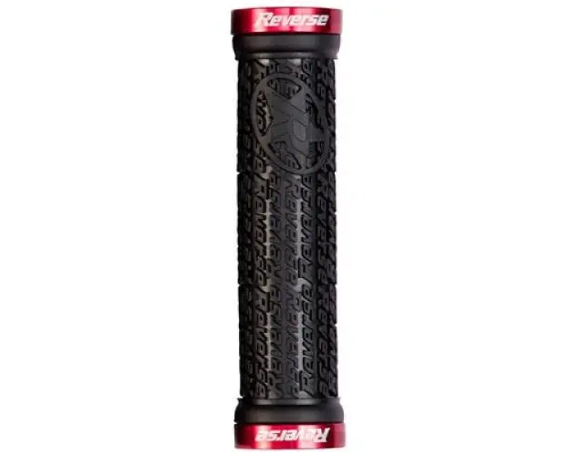 Set mansoane Reverse Components Stamp Lock-On, 135/30mm (Negru/Rosu)