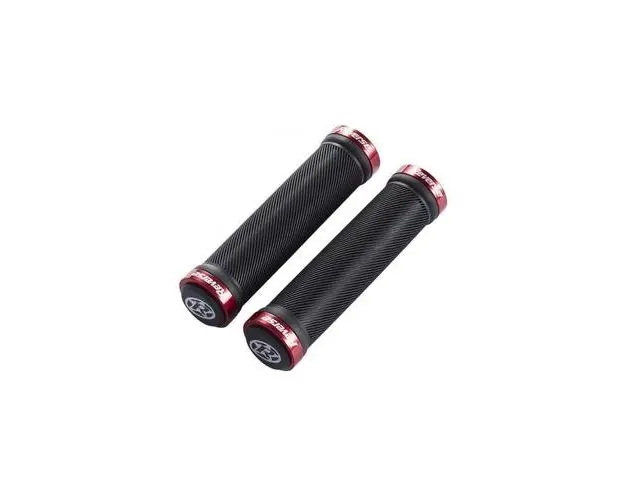 Set mansoane Reverse Components Spin Lock-On, 30mm (Negru/Rosu)