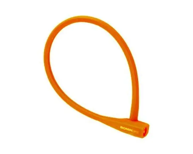 Lant antifurt Bonin Silicon 10x600mm, Portocaliu