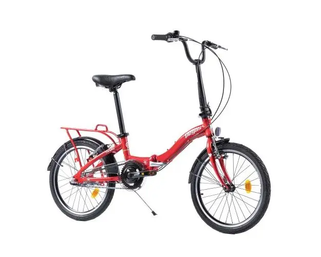 Bicicleta Pegas Camping 20 inch, Aluminiu 3S (Rosu /Alb)