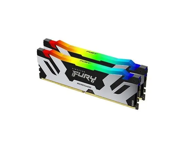 Memorii Kingston FURY Renegade White RGB 32GB(2x16GB) DDR5, 7200MT/s, CL38