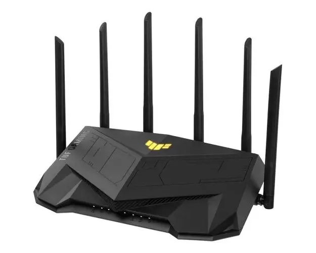 Router Gaming Wireless ASUS TUF Gaming-AX6000, Dual-Band, WiFi 6, 2.5G, 6 Antene externe (Negru)