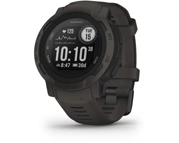 Ceas activity outdoor tracker Garmin Instinct 2, 45mm, Bluetooth, ANT+, 10 ATM, GPS, Notificari (Negru)