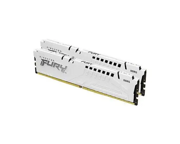Memorii Kingston FURY Beast White 64GB(2x32GB) DDR5, 5600MT/s, CL36