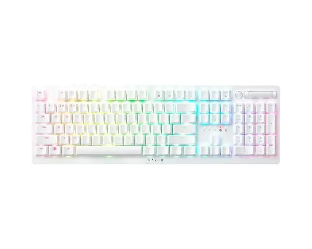 Tastatura Gaming Razer Deathstalker V2 Pro, Wireless, Chroma RGB, Roller, Layout US (Alb)