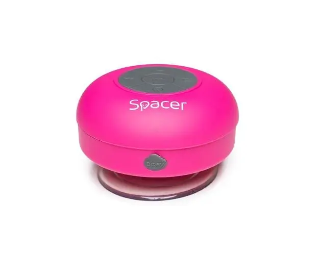 Boxa Portabila Spacer Ducky, 3W, Bluetooth, Microfon (Roz)