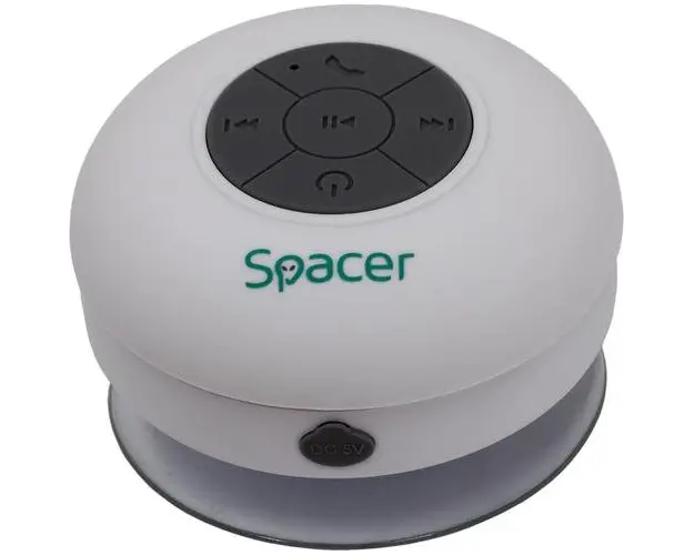 Boxa Portabila Spacer Ducky, 3W, Bluetooth, Microfon (Alb)